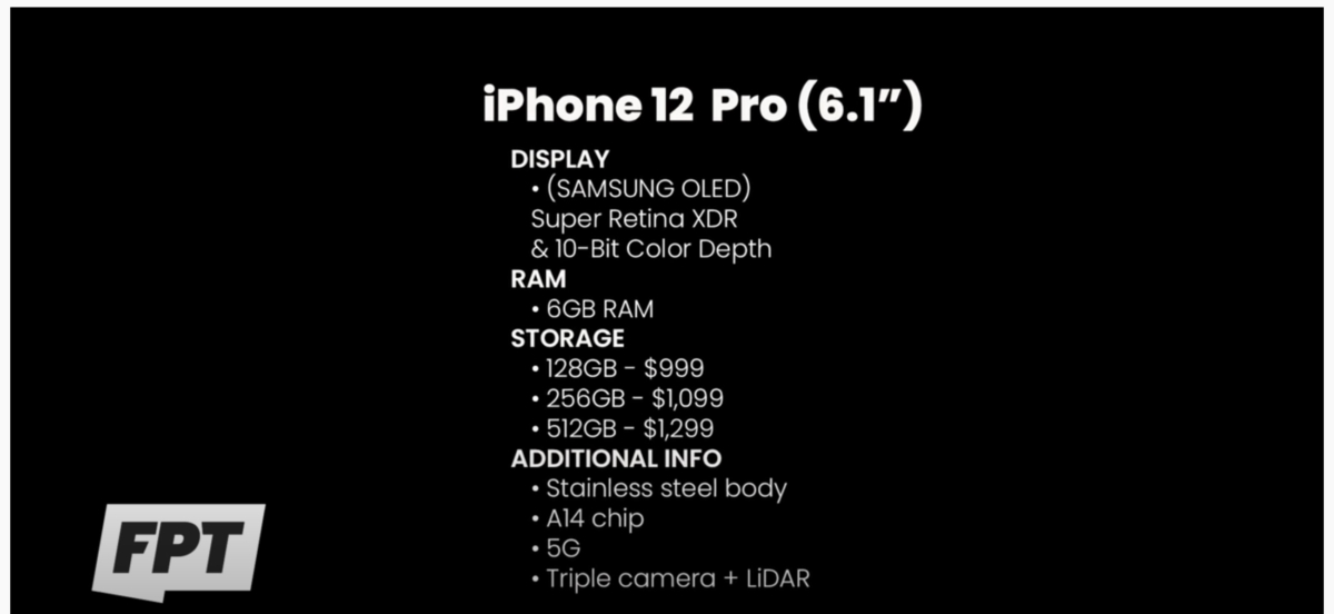 iPhone 12 Pro（6.1インチ）