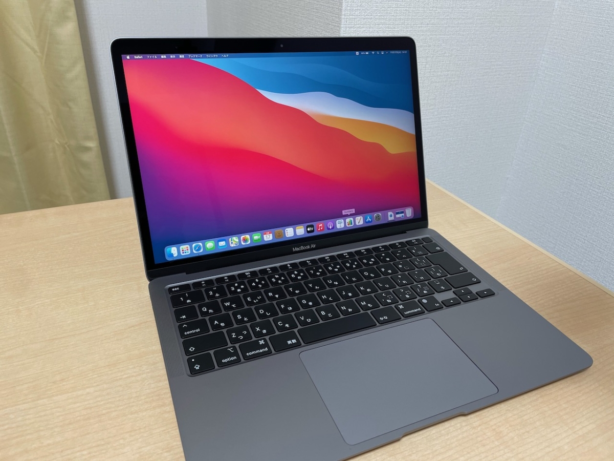 MacBook Air（M1、2020）スペースグレイを購入。開封写真。簡単な感想レビューなど