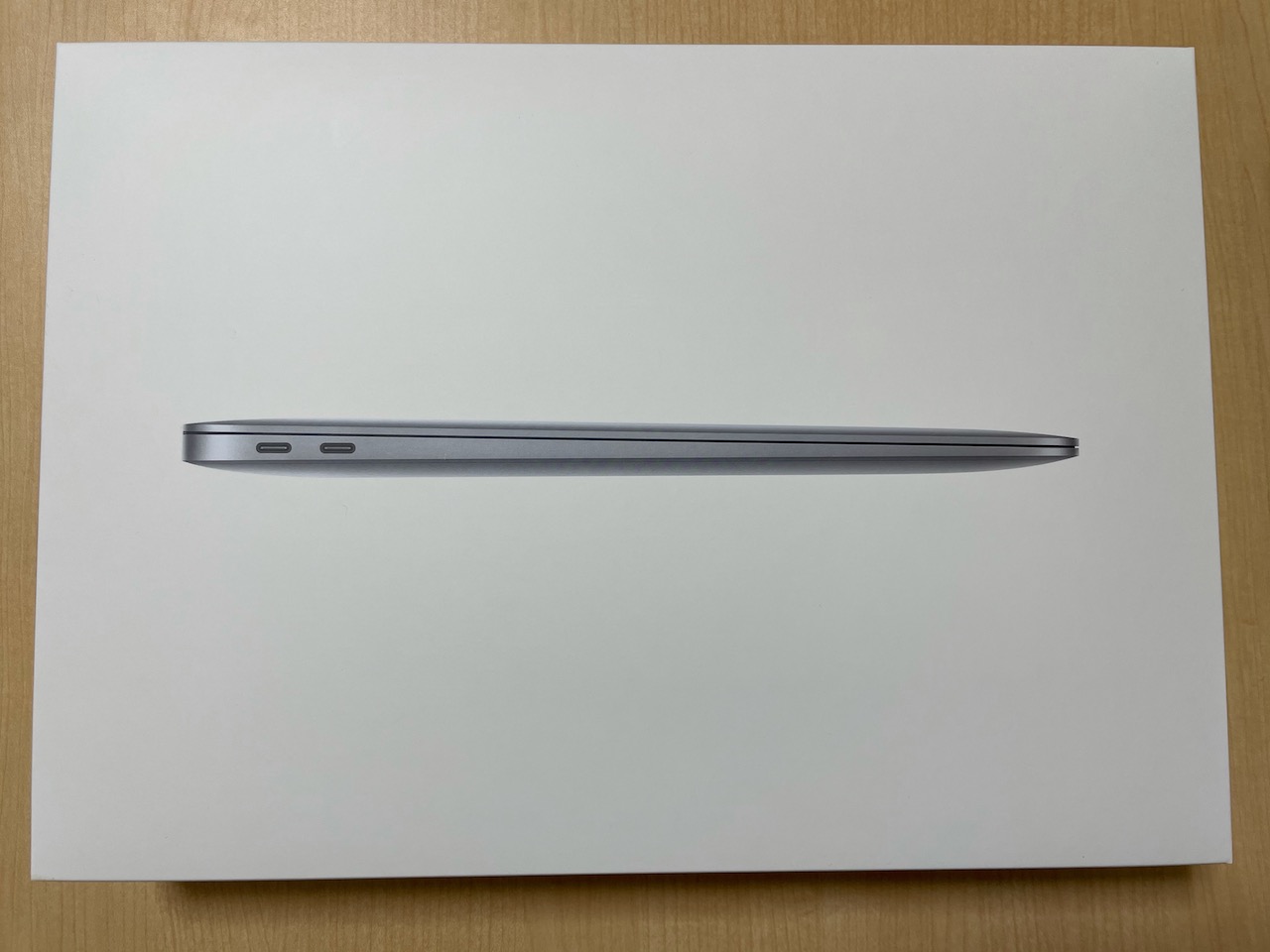 MacBook Air（M1、2020）スペースグレイを購入。開封写真。簡単 