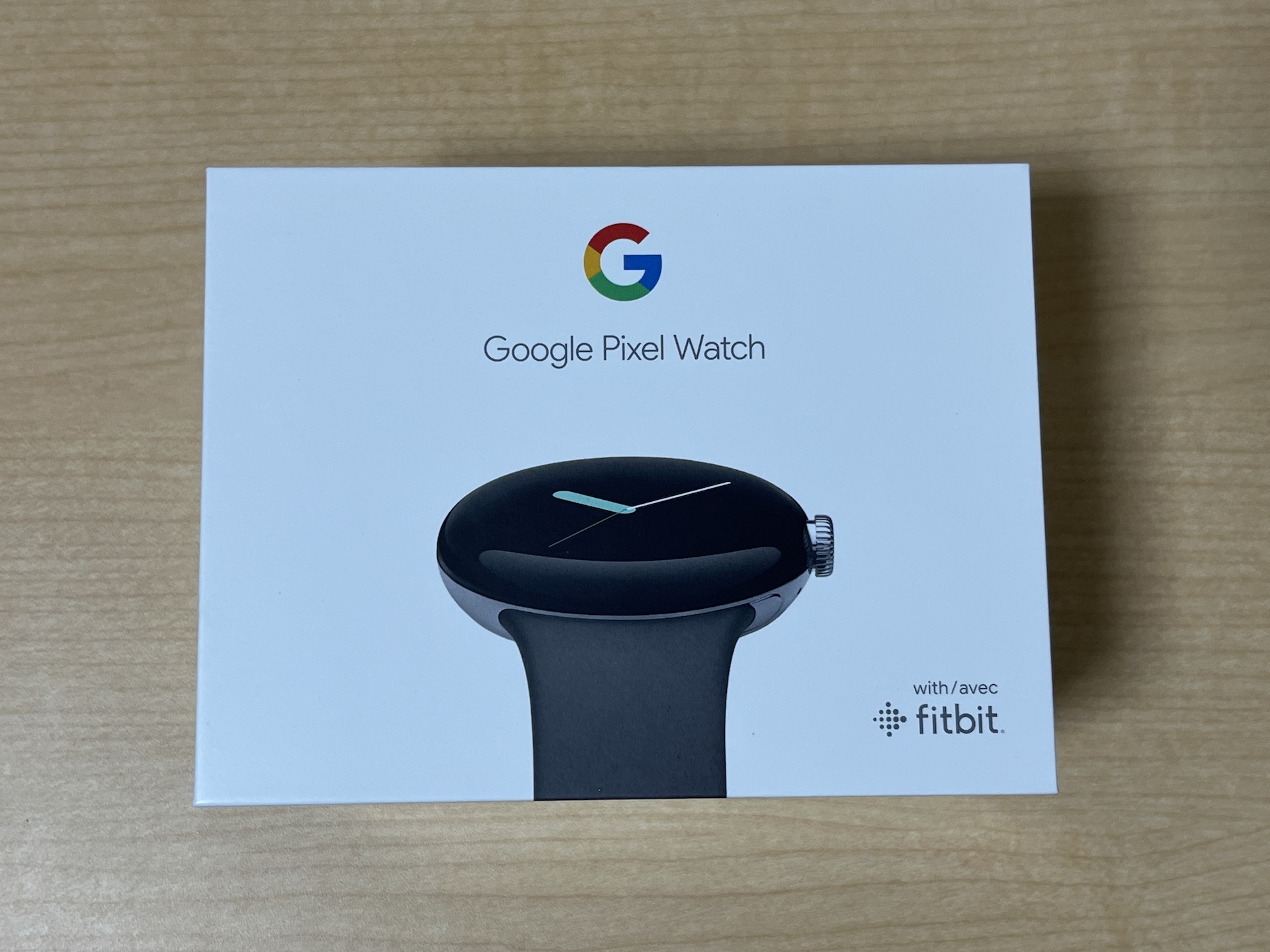 Pixel Watchのパッケージ、外箱