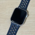 Apple Watch Series 9。シルバー購入。開封写真と簡単な感想レビュー。Nikeスポーツバンド・ミッドナイトスカイ
