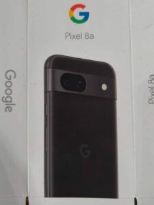 「Pixel8a」のパッケージ写真。価格がどうなるか気になる